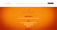 Desktop Screenshot of luminousbrands.net